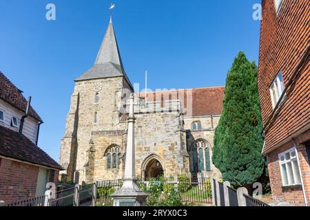 St Dunstan's Church, High Street, Mayfield and Five Ashes, East Sussex, England, United Kingdom Stock Photo
