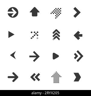 New arrow vector icon set. Stock Vector