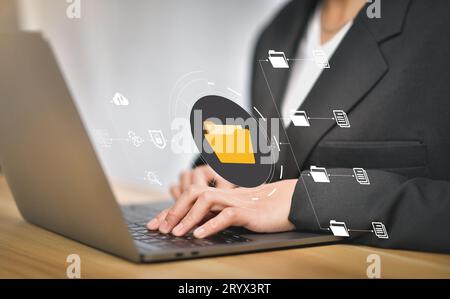 Document Management System (DMS) Stock Photo