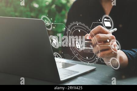 Digital transformation change management Stock Photo