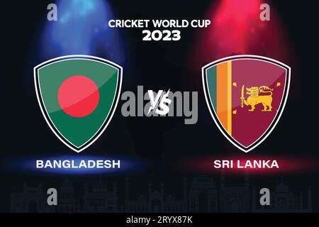 Sri Lanka Vs Bangladesh, Cricket Match Concept With Creative 