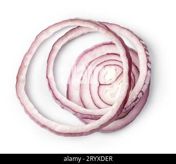 Sliced red onion ring Stock Photo