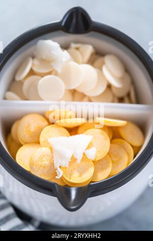 Easter Chocolate Covered Pretzel Bunnies and Ducklings Stock Photo