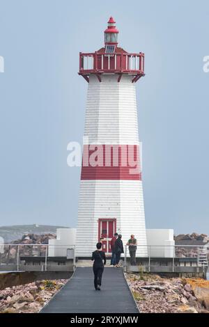 Pointe aux Canons lighthouse, St. Pierre, France Stock Photo