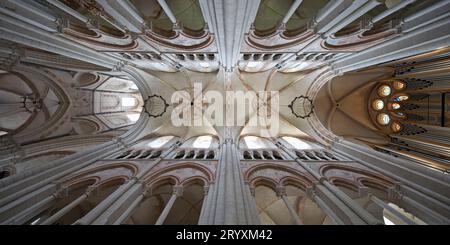 Limburg Cathedral of St. George, interior view looking up, Limburg an der Lahn, Germany, Europe Stock Photo