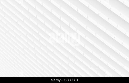 White abstract plaster background. Architecture and interior concept. 3D illustration rendering Stock Photo