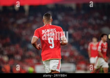 Angel Di Maria during Liga Portugal Betclic 23/24 game between SL Benfica  and FC Porto at Estadio Da Luz, Lisbon. (Maciej Rogowski Stock Photo - Alamy