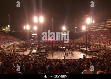 Pasadena, California, USA 1st October 2023 Coldplay Music of the Spheres Concert Tour at Music of the Spheres Concert LA Night 2 at Rose Bowl on October 1, 2023 in Pasadena, California, USA. Photo by Barry King/Alamy Stock Photo Stock Photo