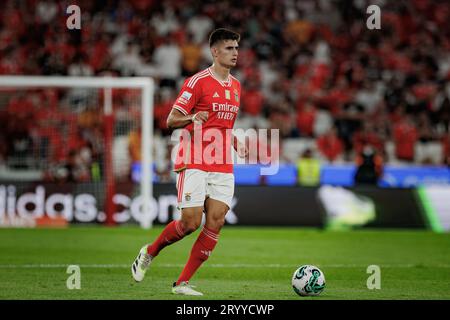 Angel Di Maria during Liga Portugal Betclic 23/24 game between SL Benfica  and FC Porto at Estadio Da Luz, Lisbon. (Maciej Rogowski Stock Photo - Alamy