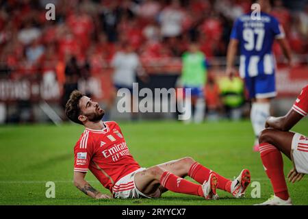 Ze Pedro during Liga Portugal Betclic 23/24 game between SL Benfica and FC  Porto at Estadio Da Luz, Lisbon. (Maciej Rogowski Stock Photo - Alamy