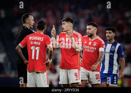 Ze Pedro during Liga Portugal Betclic 23/24 game between SL Benfica and FC  Porto at Estadio Da Luz, Lisbon. (Maciej Rogowski Stock Photo - Alamy