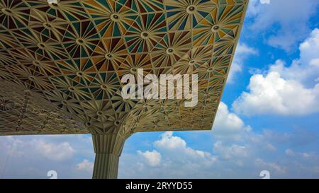 Dhaka, Bangladesh: 02, October, 2023: The newly built third terminal of the Hazrat Shahjalal International Airport (HSIA) in Dhaka. Once fully operati Stock Photo