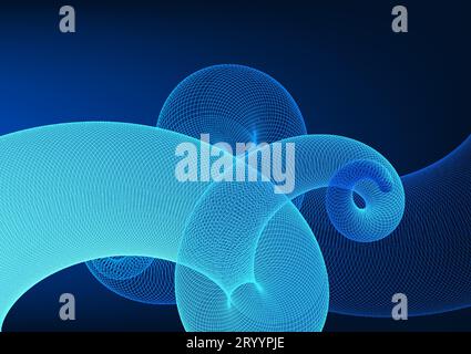 Abstract background technology Show screen technology, 3D images, and gradient colors with digital elements. Suitable for poster work and technology-r Stock Vector