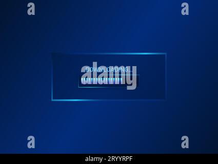 Technology background technology download screen show crawl Suitable for illustrations, posters, game screens, logins for use in technology. Stock Vector
