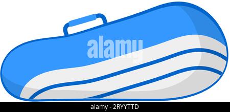 Sports equipment and accessories, tennis case Stock Vector