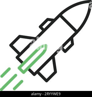 Missile icon vector image. Stock Vector