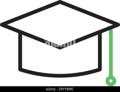 Mortarboard icon vector image. Stock Vector