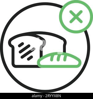 No Food icon vector image. Suitable for mobile application web application and print media. Stock Vector