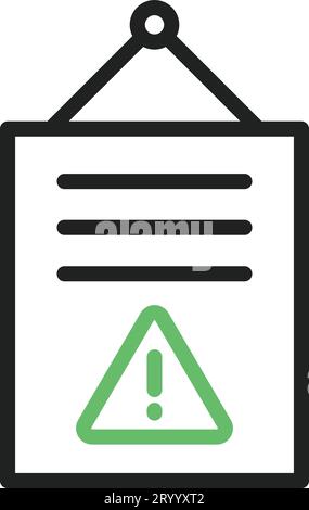 Notice icon vector image. Suitable for mobile application web application and print media. Stock Vector