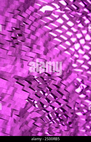 Corrugated Packaging Card Abstract Textured Pink Ridged Paper Background Stock Photo