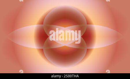 Floral abstract background wallpaper with transparent objects overlapping Stock Vector