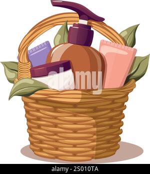 Wellness and spa still life concept, vector mockup Stock Vector