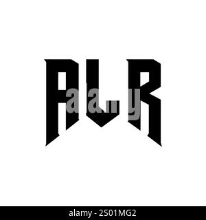 ALR letter logo design for technology company. ALR logo design black ...