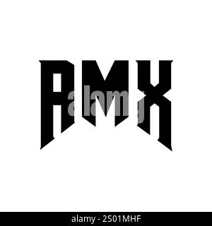 AMX letter logo design for technology company. AMX logo design black ...