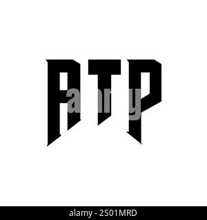 ATP letter logo design for technology company. ATP logo design black ...