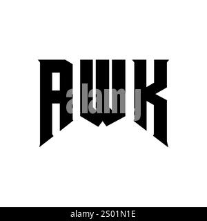 AWK letter logo design for technology company. AWK logo design black ...