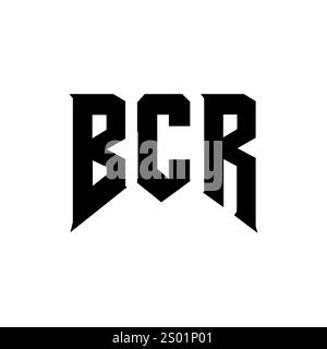 BCR letter logo design for technology company. BCR logo design black ...