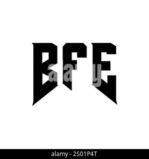 BFE letter logo design for technology company. BFE logo design black ...