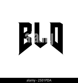 BLD letter logo design for technology company. BLD logo design black ...