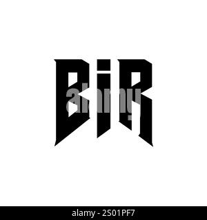 BIR letter logo design for technology company. BIR logo design black ...