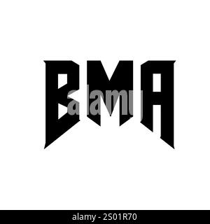 BMA letter logo design for technology company. BMA logo design black ...