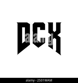 DCX letter logo design for technology company. DCX logo design black ...