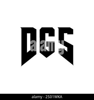 DGS letter logo design for technology company. DGS logo design black ...