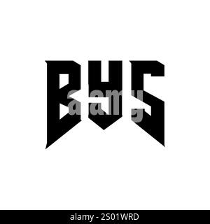 BYS letter logo design for technology company. BYS logo design black ...
