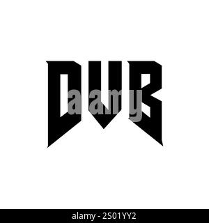 DVB letter logo design for technology company. DVB logo design black ...