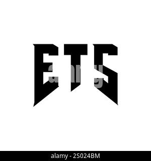 ETS letter logo design for technology company. ETS logo design black ...