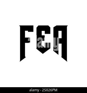 FEA letter logo design for technology company. FEA logo design black ...