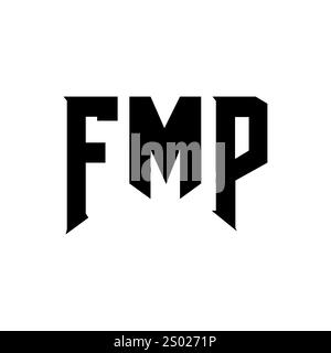 FMP letter logo design for technology company. FMP logo design black ...