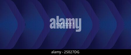 Dark Blue Gradient Abstract Geometric Flowing Lines Background. Abstract Website Design Blue Geometric Featuring Line Backdrop with Gradient Shapes Stock Vector