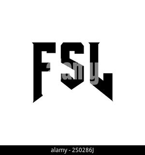FSL letter logo design for technology company. FSL logo design black ...