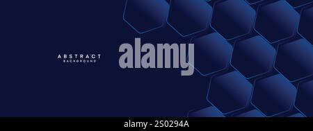 Dark Blue Gradient Abstract Geometric Flowing Lines Background. Abstract Website Design Blue Geometric Featuring Line Backdrop with Gradient Shapes Stock Vector
