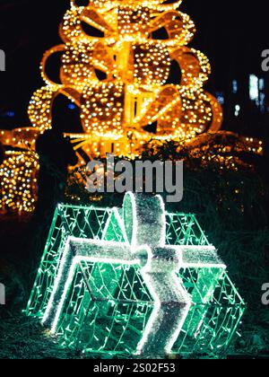 Christmas lights at Winter City Lights in Olney Md 2024 Stock Photo