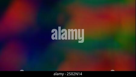Blurred light waves. Gradient flare. Defocused leak multicolor green yellow rays rainbow flickers beam lens on abstract art background. Stock Photo