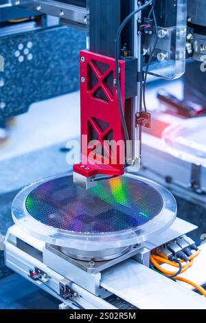 Silicon Wafers and Microcircuits with Automation vision sensor camera ...