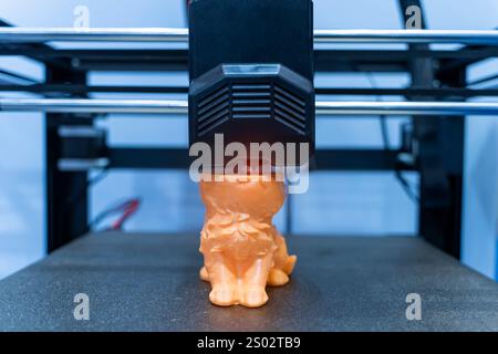 Three dimensional printing machine,3D printer. Stock Photo
