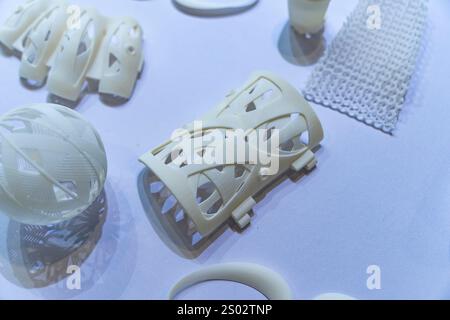 orthopedic plastic prosthesis printed on powder 3D printer Stock Photo